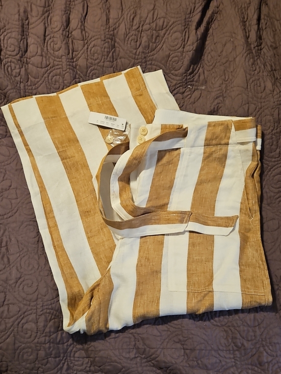 J. Crew Pants - J. Crew Tie-Waist Linen Wide Leg Pants Women's Size 16